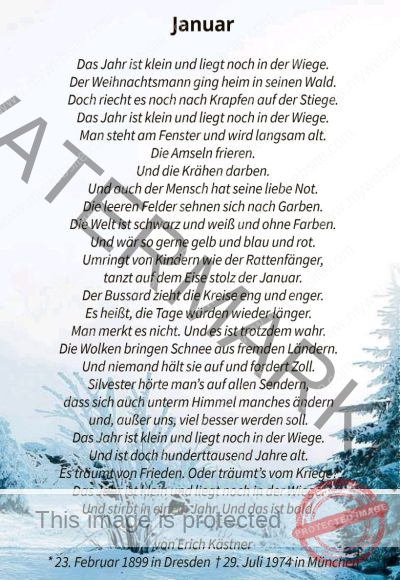 Gedicht Januar