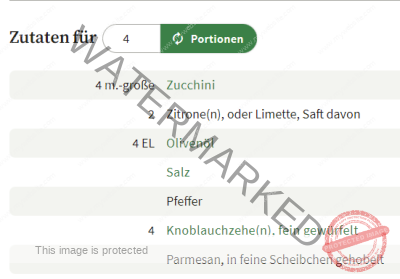 Zucchinisalat1 Zutaten